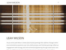 Tablet Screenshot of leahwilson.com